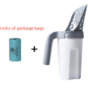 Large Capacity Toilet Bucket Portable Removable And Washable Integrated Cat Litter Scoop