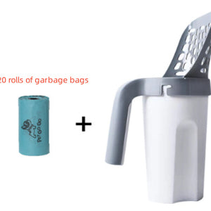 Large Capacity Toilet Bucket Portable Removable And Washable Integrated Cat Litter Scoop