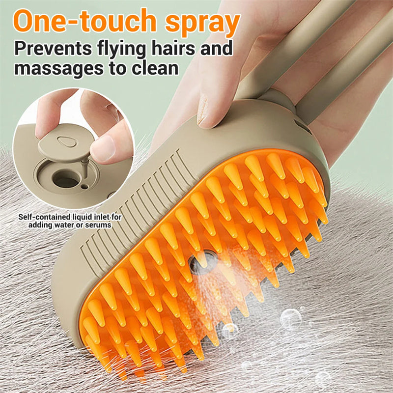 3-in-1 Steam Pet Brush