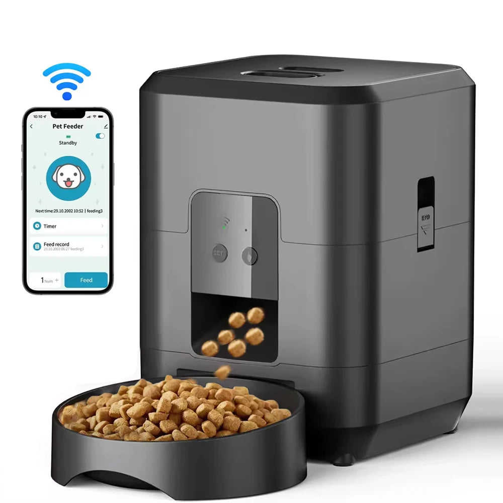 2L Smart Cat Feeder Automatic Dog Feeder Dog Dry Food Dispenser Timed Quantitative APP Control Automatic Cat Feeder Pet Dog Bowl