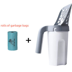 Large Capacity Toilet Bucket Portable Removable And Washable Integrated Cat Litter Scoop